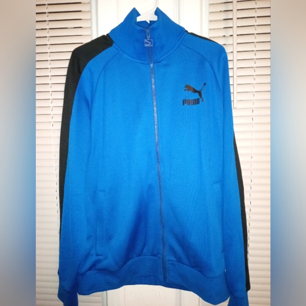 Puma Men's Sportswear Jacket Blue Black